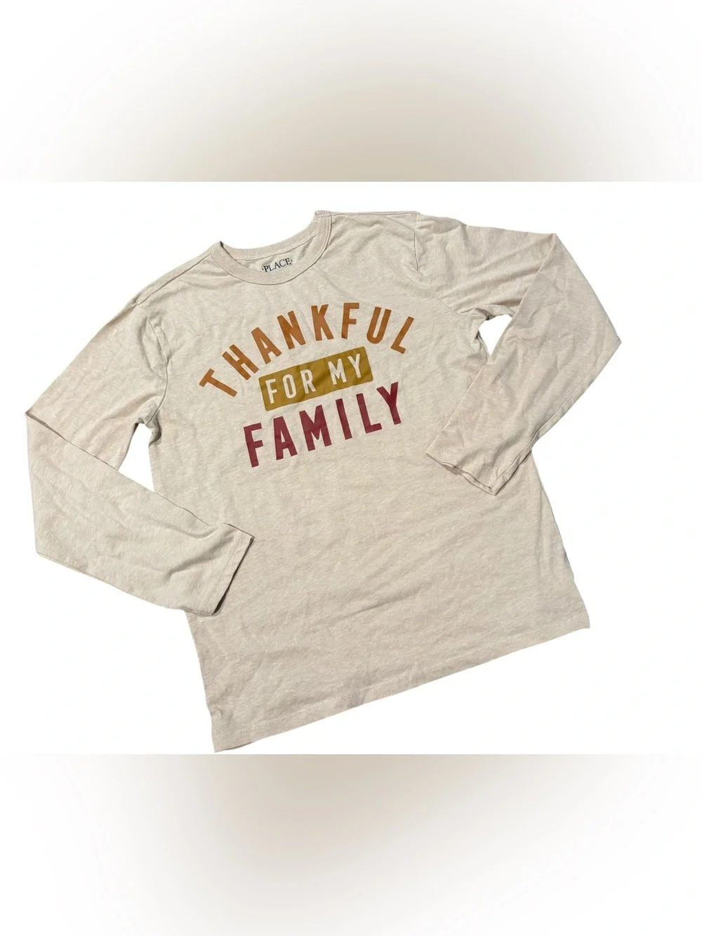 Place Thankful Long Sleeve Shirt Size Large 10/12
